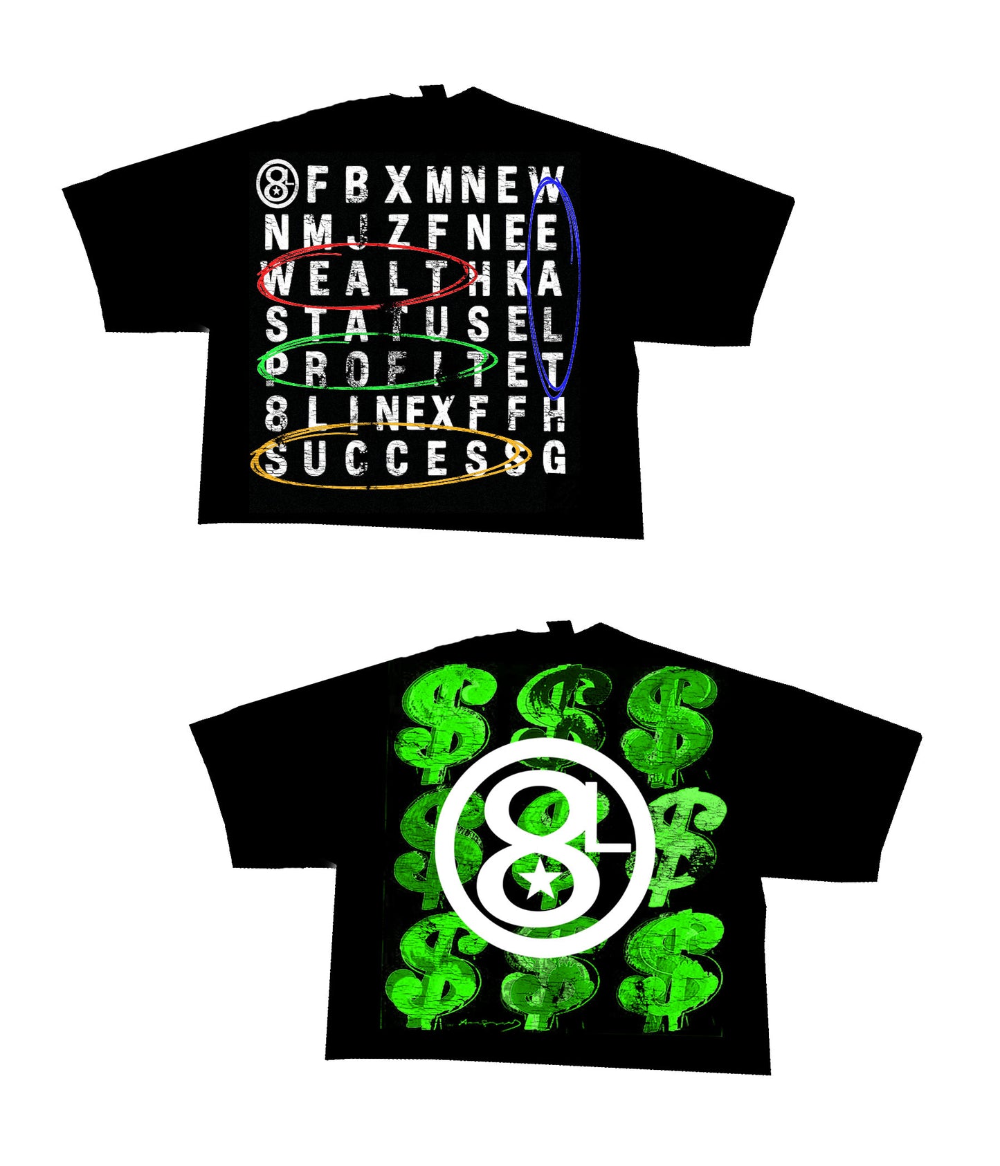 8Line “Black” Puzzle Tee