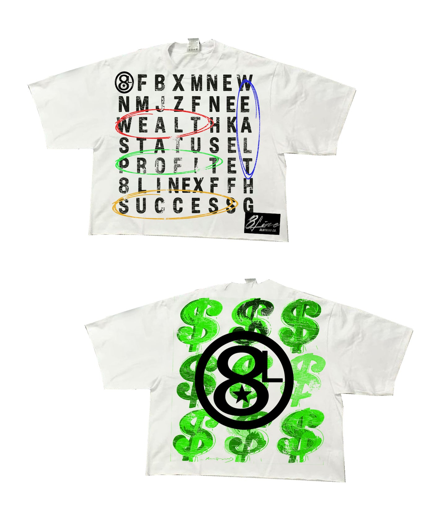 8Line “White” Puzzle Tee